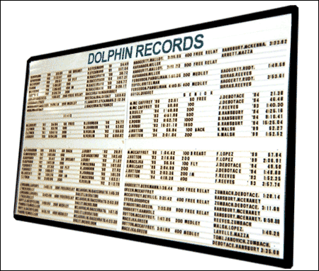 Age group four-panel records boards