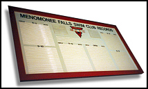 Age group ThinTrack record board - half-inch strips